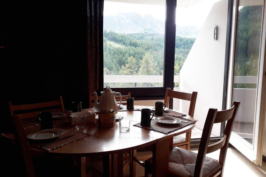 Studio Vue Sur La Montagne A Vars Les Claux 外观 照片