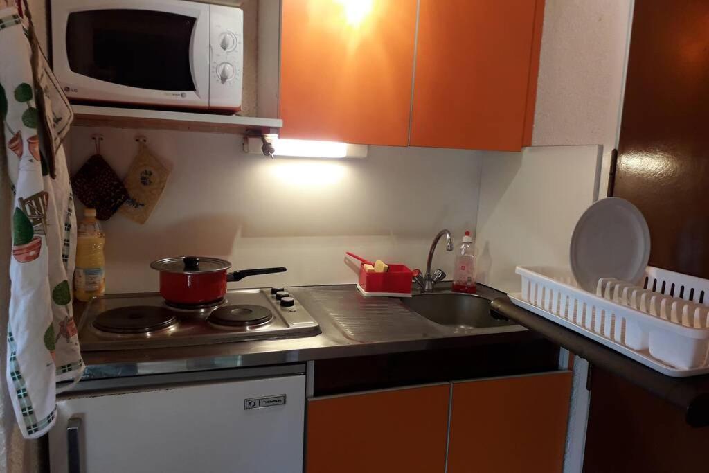 Studio Vue Sur La Montagne A Vars Les Claux 外观 照片